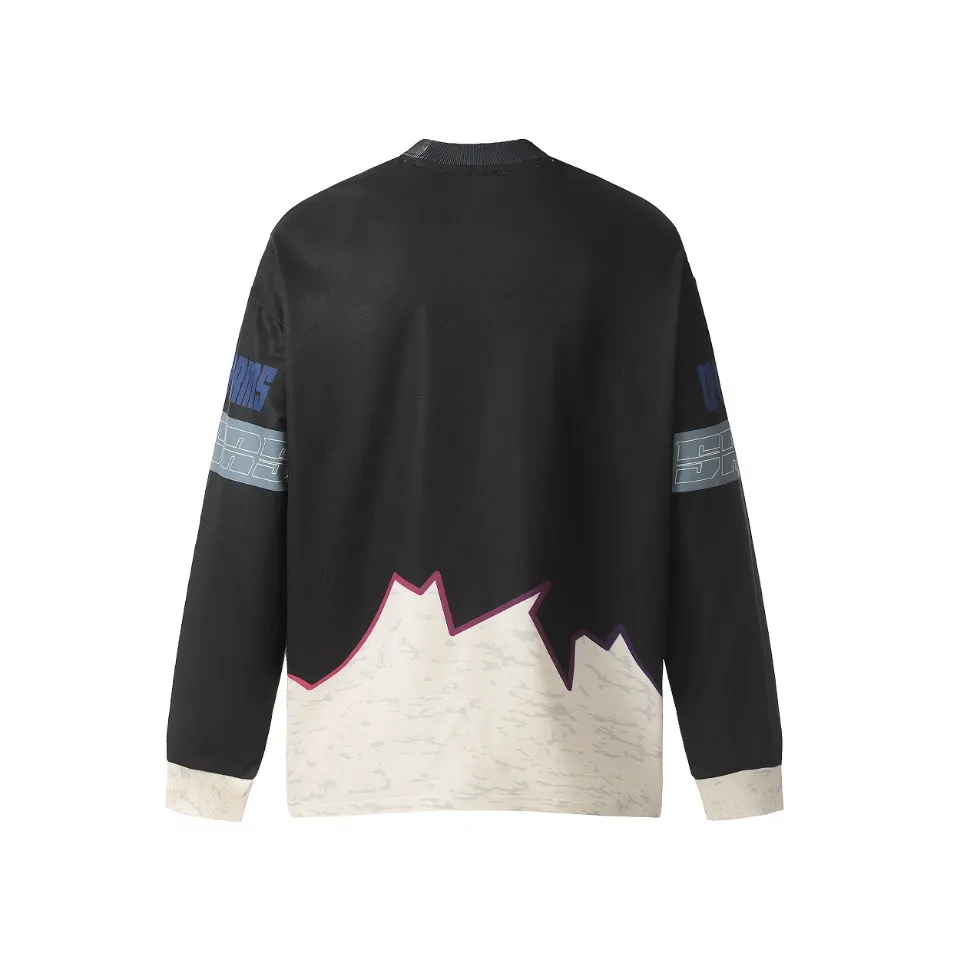 Saint michael tears all-over printed long-sleeved vintage autumn and winter T-shirt Style number: 111 Size: M L XL Wholesale price: 136 Color: black blue